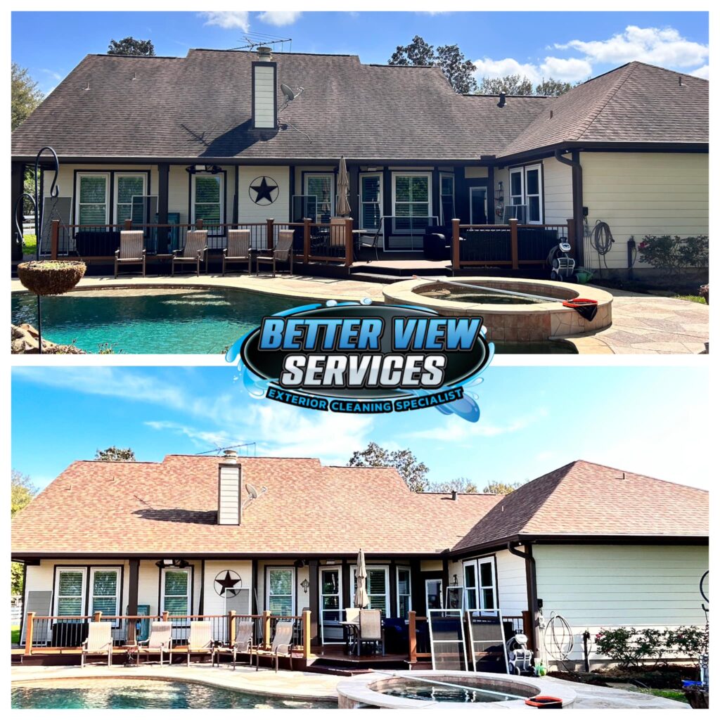 houston roof cleaning near me